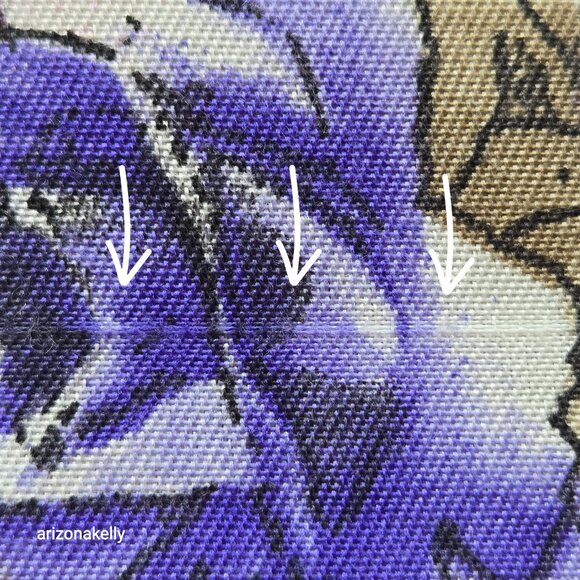 Wool Scarf Lightweight Pink Purple Floral - Picture 8 of 13